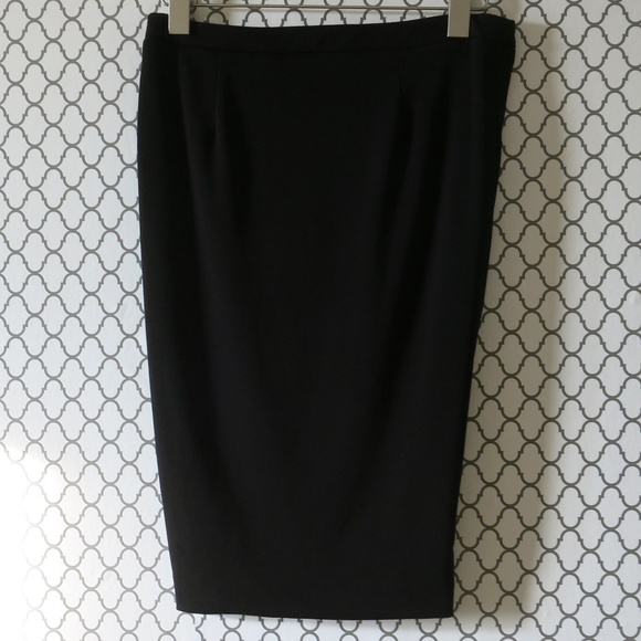 Zara Basic Black Tulip Wrap Pencil Skirt Sz Small - Picture 4 of 5